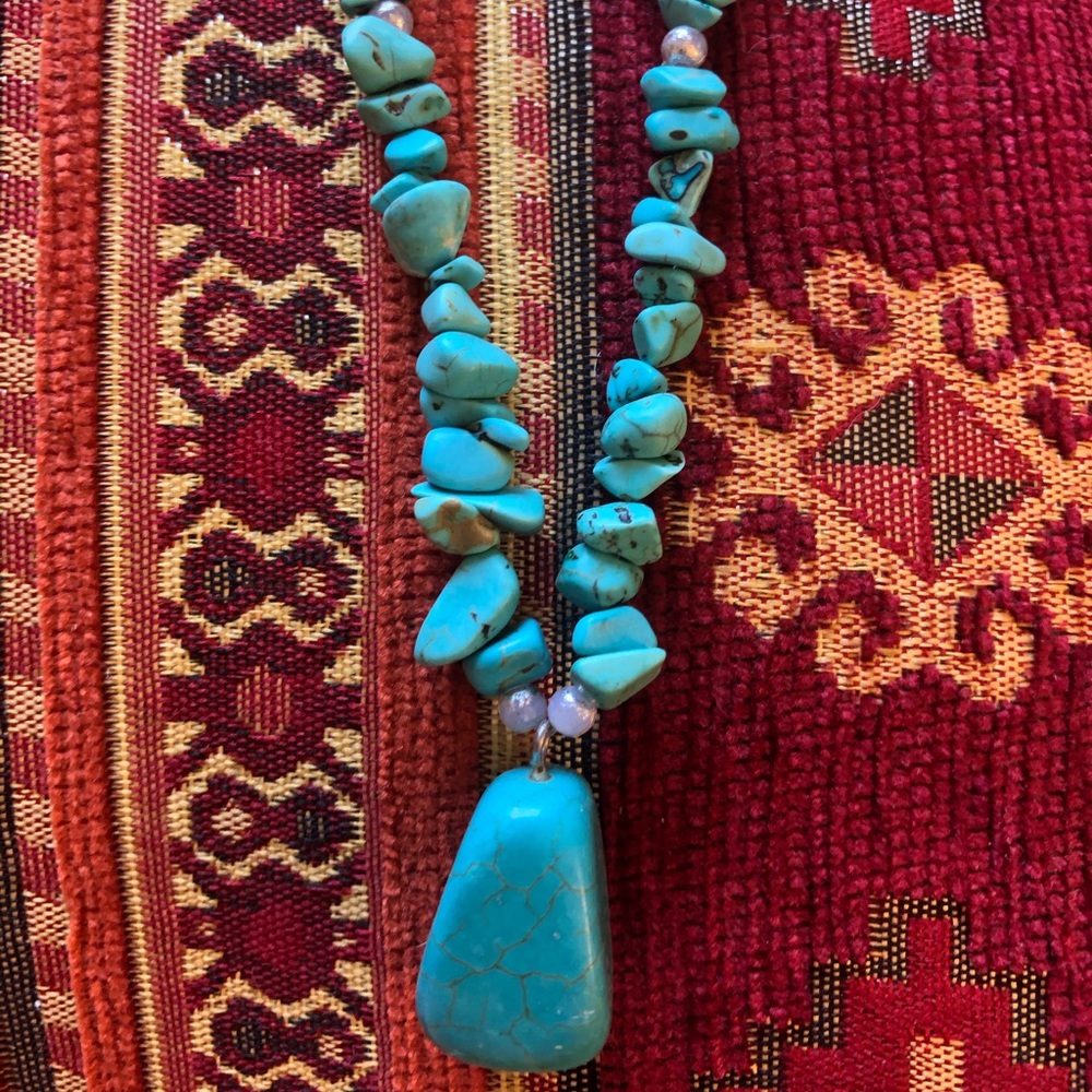 Genuine turquoise pendant/necklace